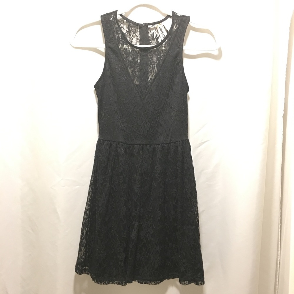 Black laced dress